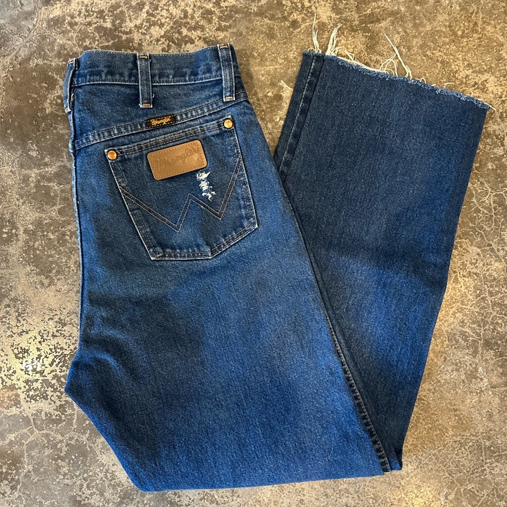 Wrangler Dark Blue Straight Jeans